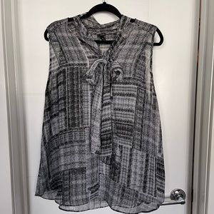 Lane Bryant Tie Neck Blouse